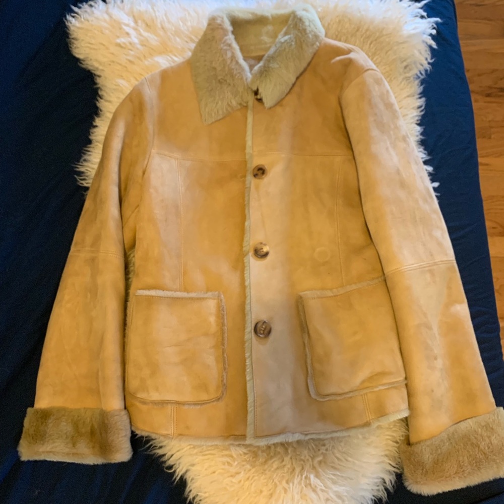 Authentic Shearling Coat Sz Small